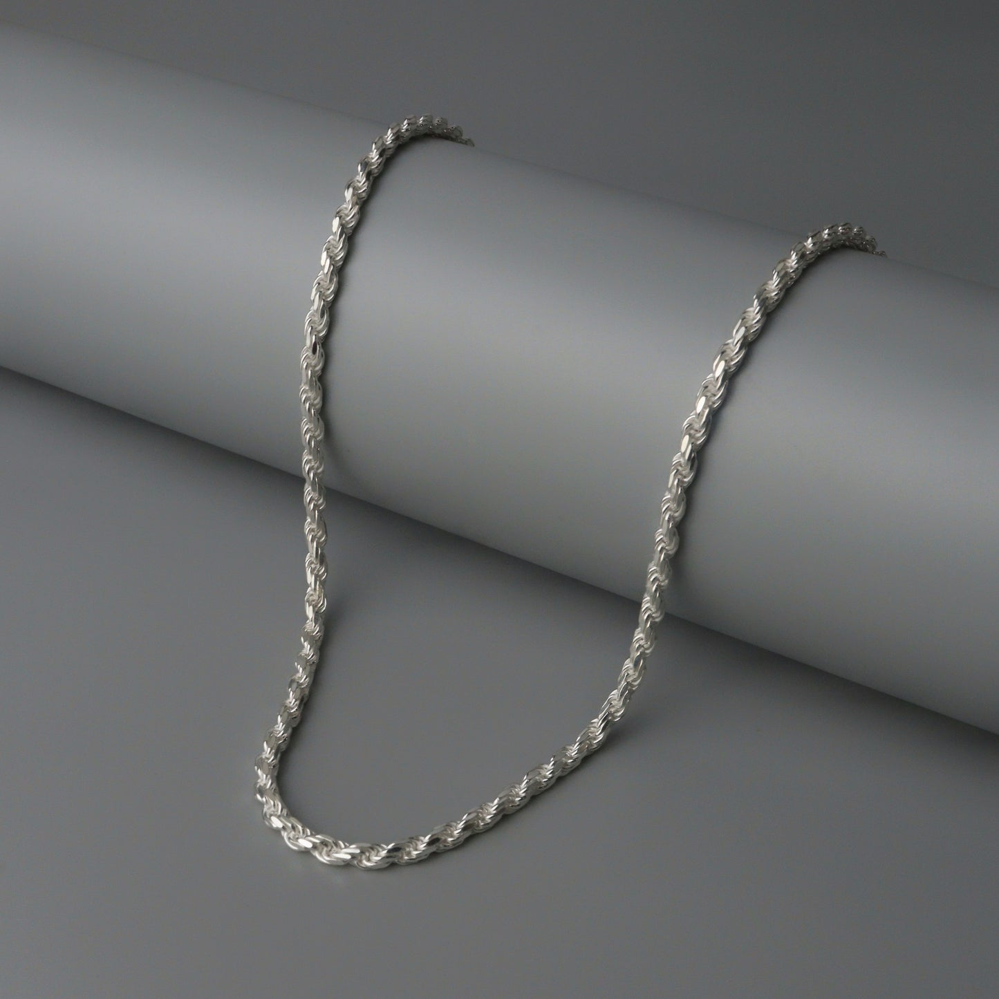 S925 Silver TWISTED ROPE Necklace