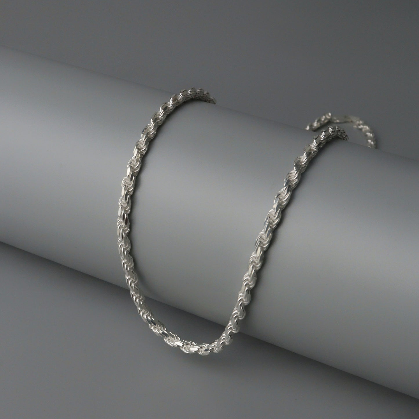 S925 Silver TWISTED ROPE Necklace