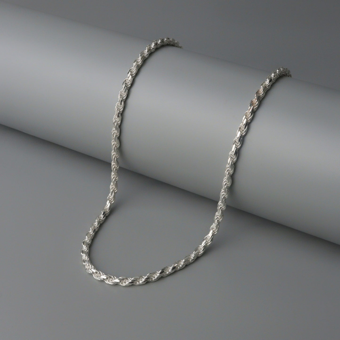 S925 Silver TWISTED ROPE Necklace