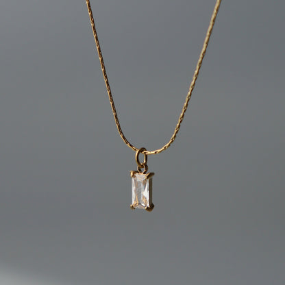 ROYCE Mini Rectangle Necklace