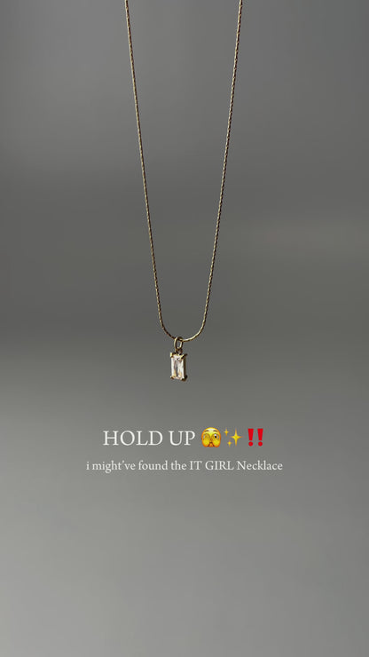 ROYCE Mini Rectangle Necklace